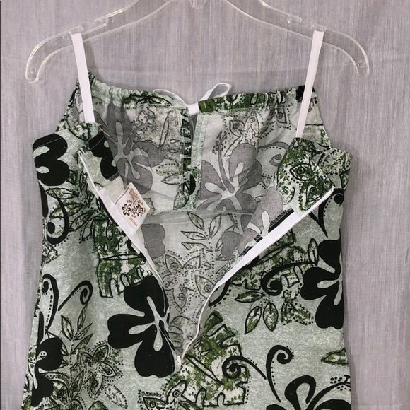 TAPA THREADS Short Aloha Dress Keyhole Tie Front - Picture 7 of 8